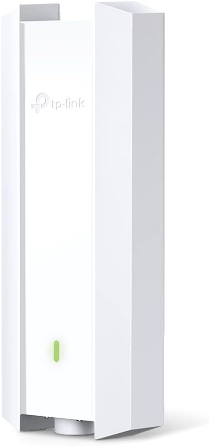 Dispositivo branco tp-link com luz verde