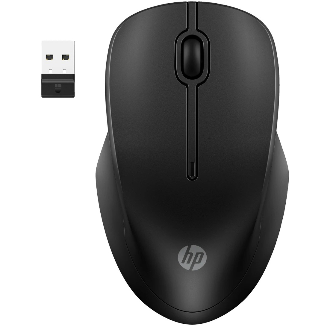 Rato preto sem fios da HP com recetor USB