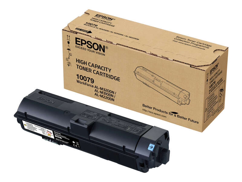 Caixa de cartão castanho com toner preto EPSON de alta capacidade