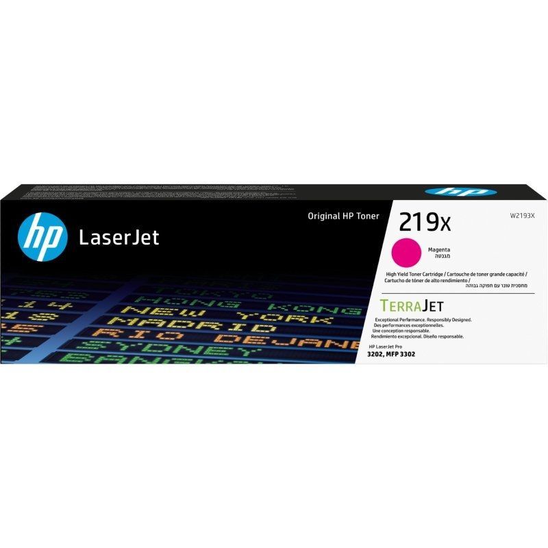 Caixa de toner HP LaserJet 219X magenta para impressora