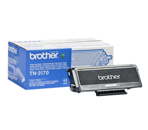 Cartucho de toner Brother TN-3170 com embalagem azul e branca
