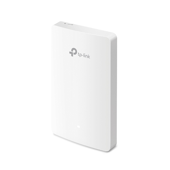 Dispositivo TP-Link branco retangular com luz LED