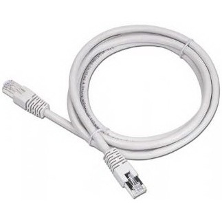 Cabo de rede ethernet branco com conectores RJ45