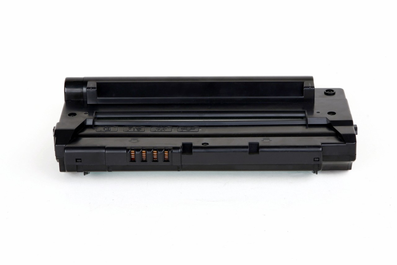 Cartucho de toner preto para impressora sobre fundo branco