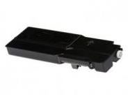 Toner preto de impressora com detalhes cinza e rolo branco