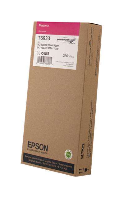 Embalagem de tinteiro Epson magenta T6933 para impressoras Epson Ultra XD