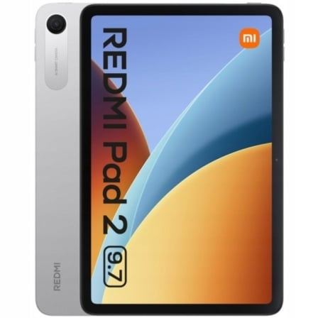 Tablet cinza Redmi Pad 2 com ecrã de 9,7 polegadas