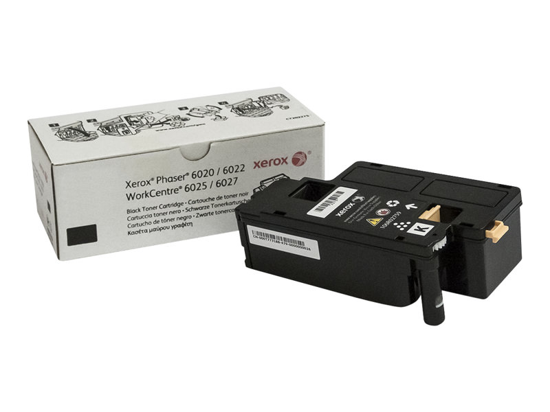 Cartucho de toner preto Xerox Phaser 6020 6022 e WorkCentre 6025 6027 com caixa