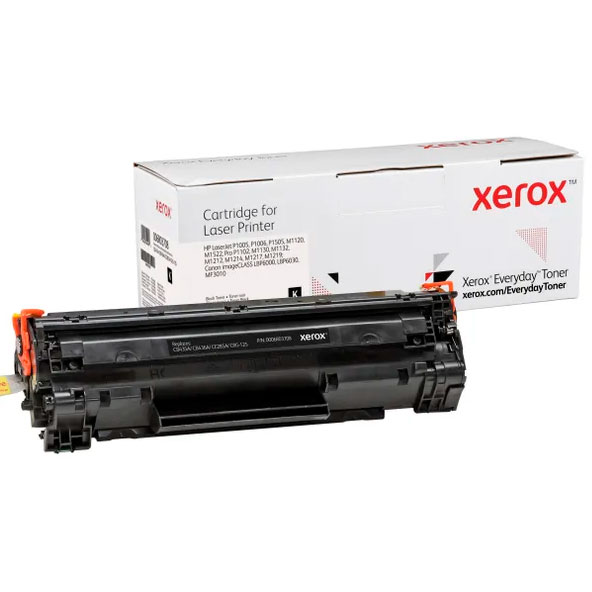 Cartucho de toner preto para impressora e embalagem branca Xerox