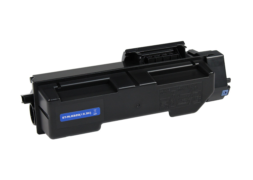 Toner preto para impressora com etiqueta azul ET-ALM320 (1.3K) isolado