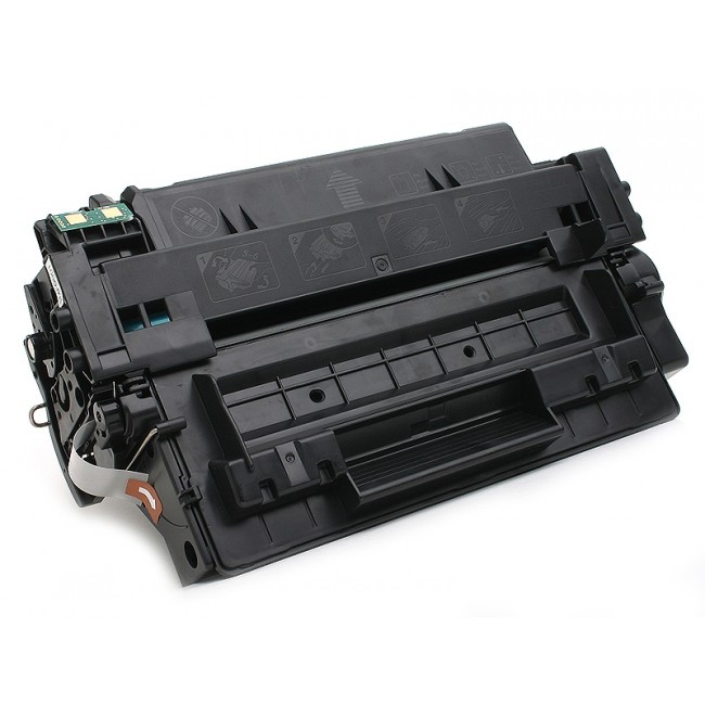 Recipiente de toner preto para impressora com etiquetas em cinza
