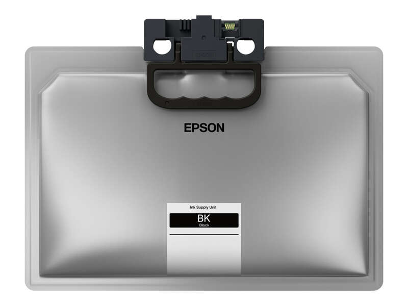 Unidade de fornecimento de tinta Epson preta com etiqueta BK Black
