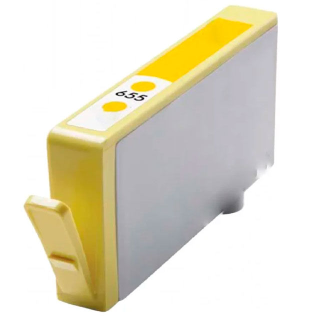 Cartucho de tinta amarela para impressora com número 655