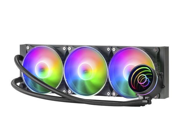 Sistema de refrigeração líquida para computador com ventoinhas RGB