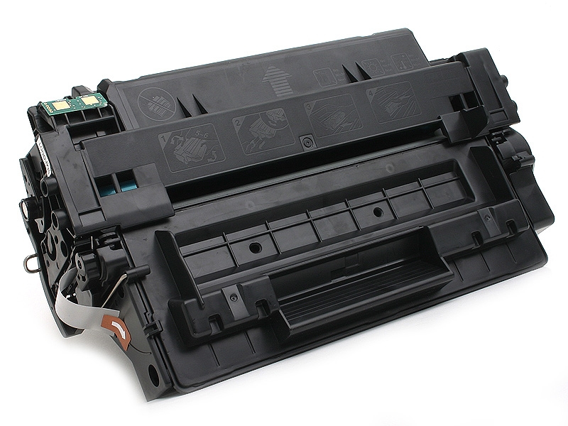 Cartucho de toner preto para impressora em fundo branco