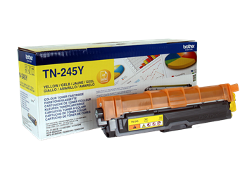 Cartucho de toner Brother TN-245Y amarelo com embalagem colorida
