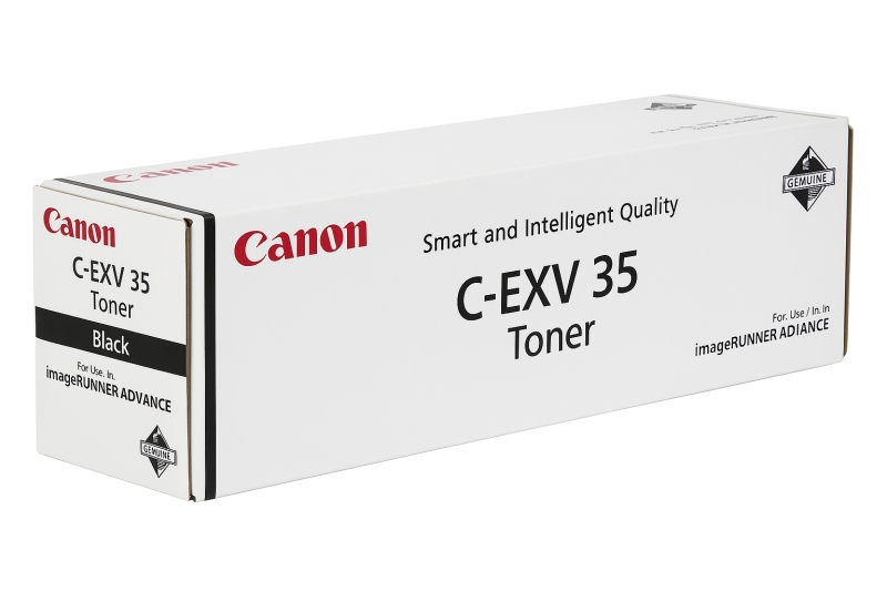 Embalagem branca do toner Canon C-EXV 35 preto para impressora
