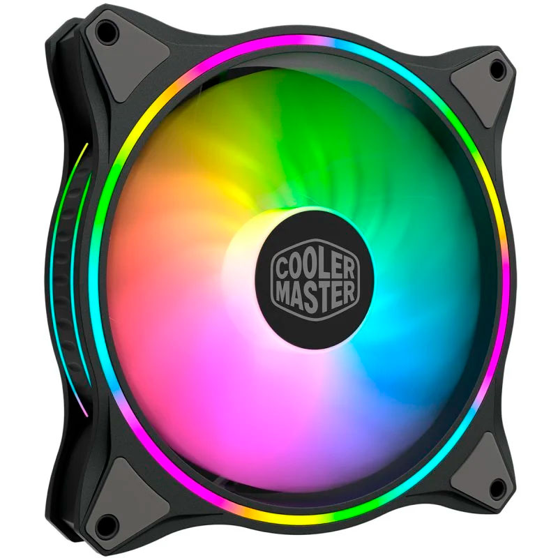 Ventoinha Cooler Master com iluminação RGB colorida