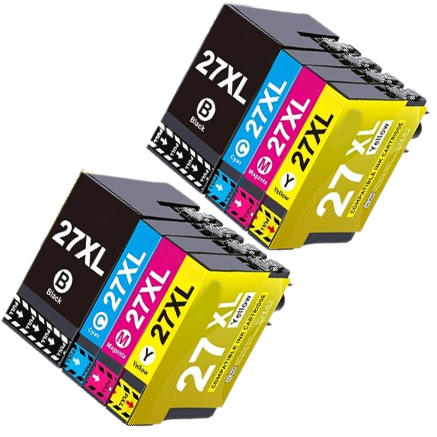 conjuntos de tinteiros 27XL preto azul magenta amarelo