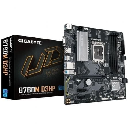 Placa-mãe Gigabyte B760M D3HP com caixa preta