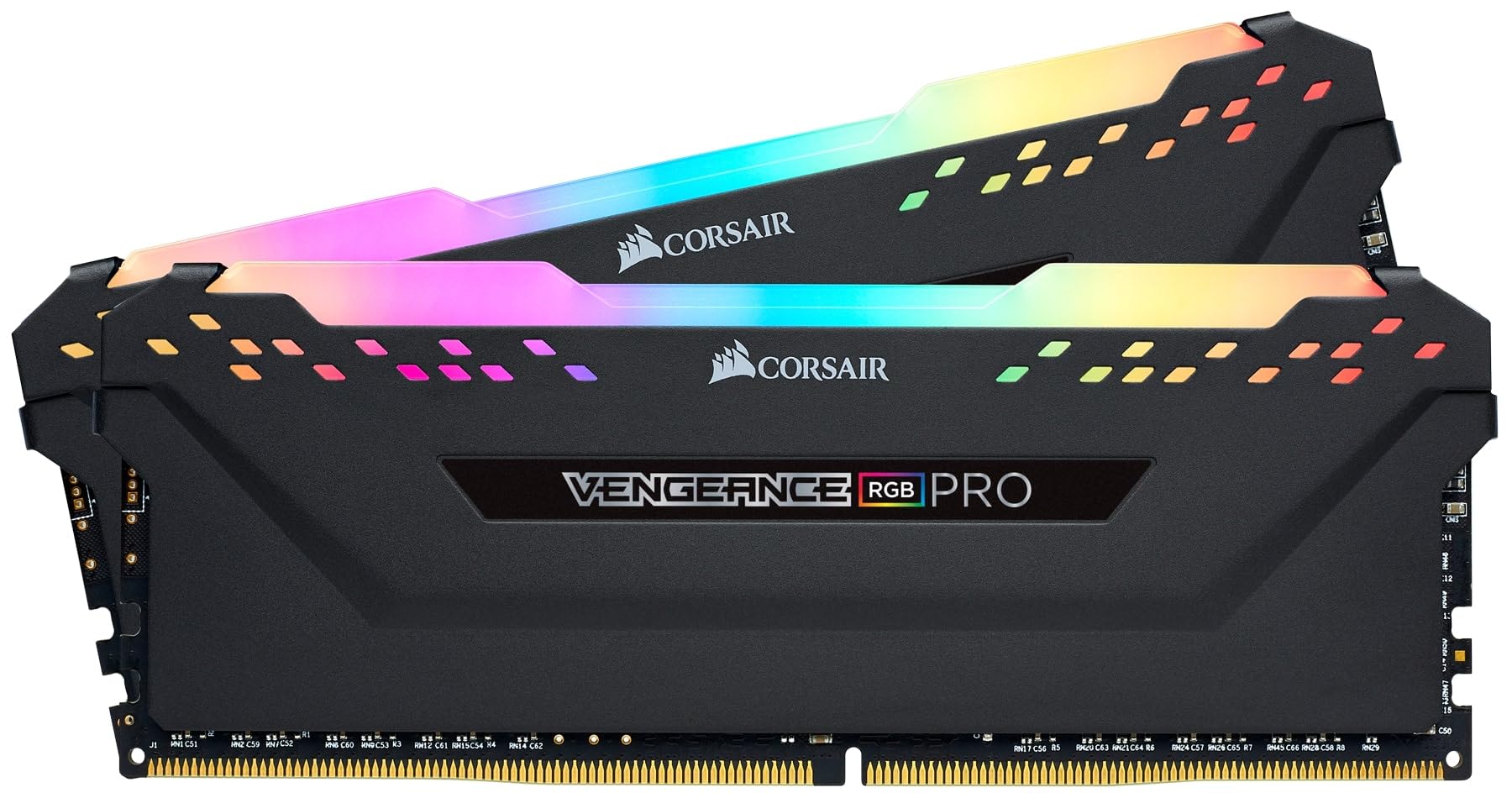 Memórias RAM Corsair Vengeance RGB Pro com iluminação RGB colorida