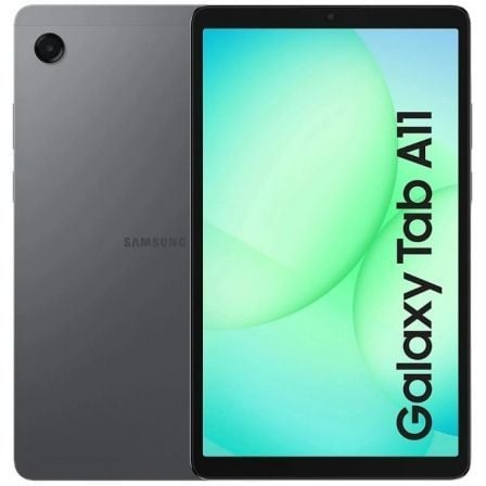 Tablet Samsung Galaxy Tab A11 com ecrã tátil e traseira cinza