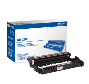 Unidade de tambor Brother DR-2300 com caixa azul e branca