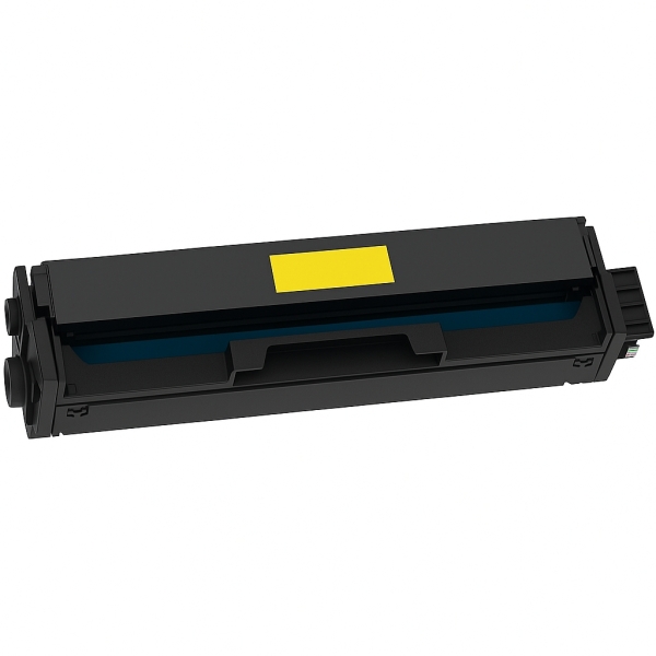 Cartucho de toner preto para impressora com etiqueta amarela