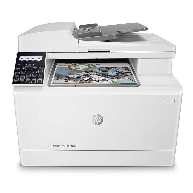 Impressora multifunções HP Color LaserJet Pro MFP M183fw branca