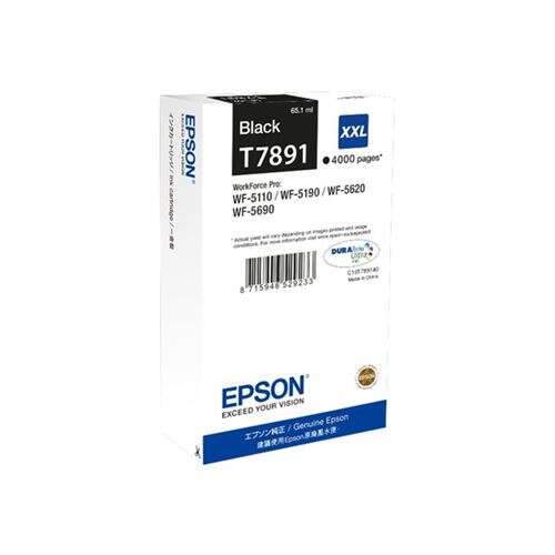 Cartucho tinta preto Epson T7891 XXL para impressora WorkForce Pro