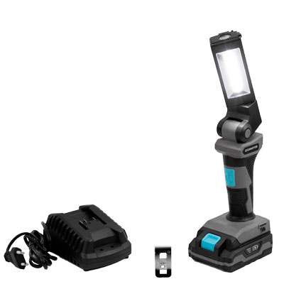 Lanterna portátil recarregável com luz LED e carregador