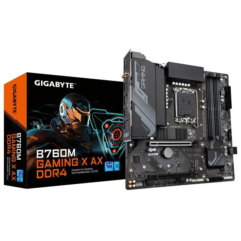 Placa-mãe Gigabyte B760M Gaming X AX DDR4 com caixa