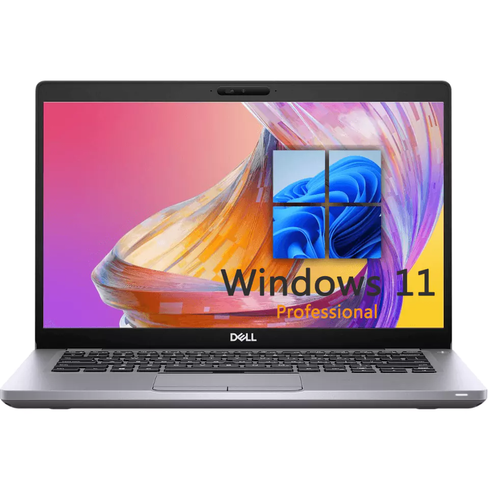 Portátil Dell cinzento com teclado preto e ecrã Windows 11 Professional