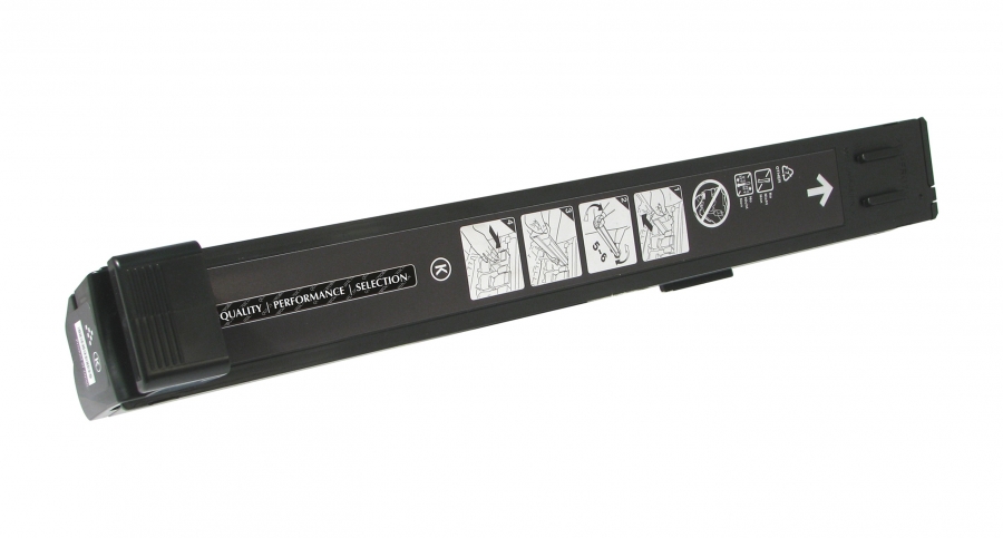 Tira de substituição para rolo de corte preta com instruções e ícones