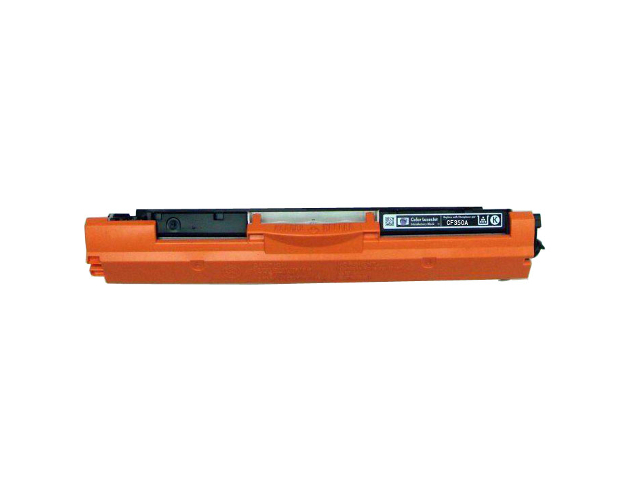 Cartucho de toner CB350A na cor laranja e preto