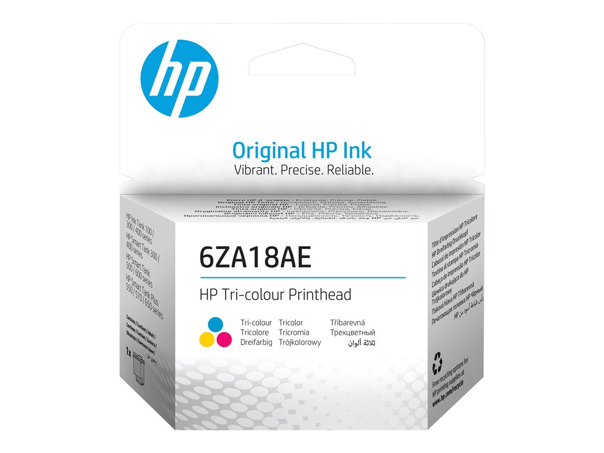 Embalagem branca de cabeçote de impressão HP tri-colour 6ZA18AE
