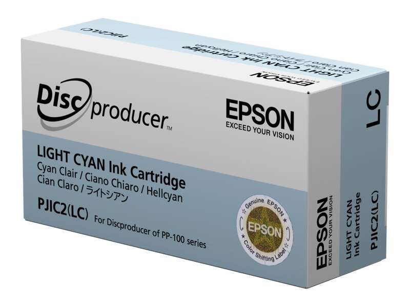Caixa de cartucho de tinta Epson ciano claro Light Cyan
