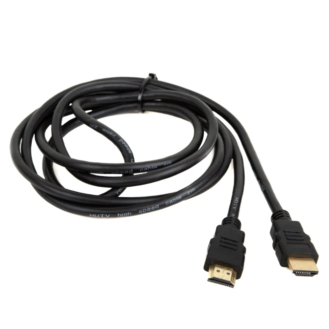 Cabo HDMI preto de 7 metros com conectores dourados