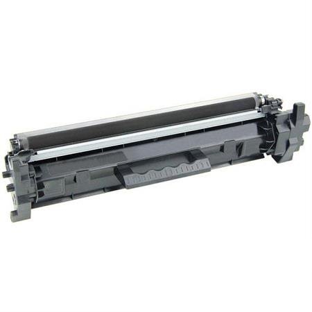 Toner para impressora preto e cinzento em fundo branco