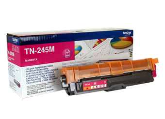 Cartucho de toner magenta Brother TN-245M com embalagem