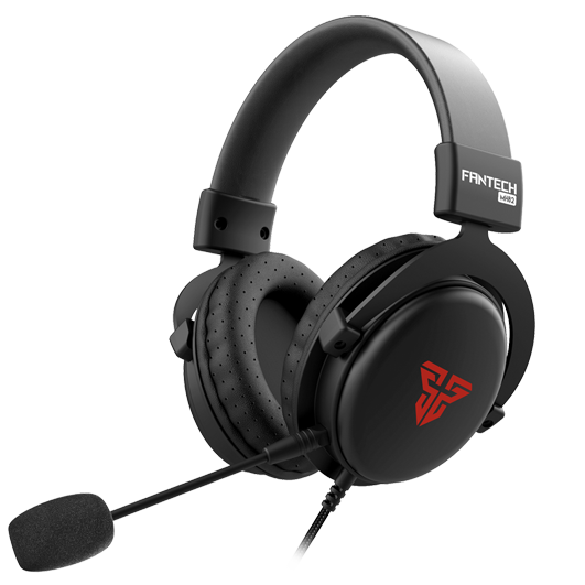 Auriculares de gaming pretos FANTECH M692 com microfone e almofadas perfuradas