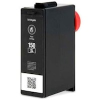 Cartucho de tinta preta Lenovo com botão vermelho