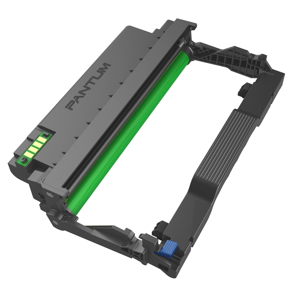 Cartucho de toner preto com tambor verde e inscrição PANTUM