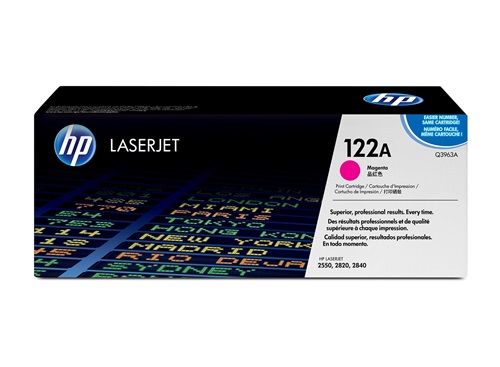 Caixa de cartucho toner HP LaserJet 122A magenta