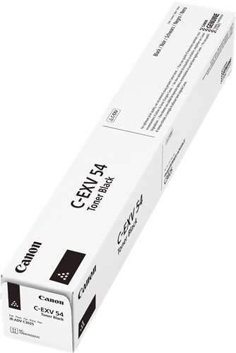 Embalagem branca de toner preto Canon C-EXV 54
