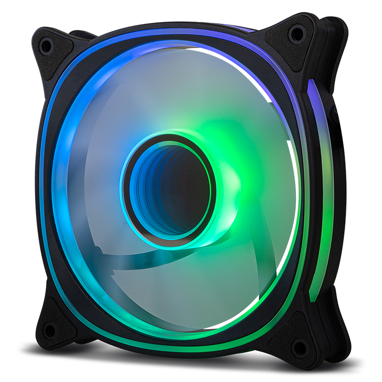 Ventoinha para computador com iluminação LED colorida