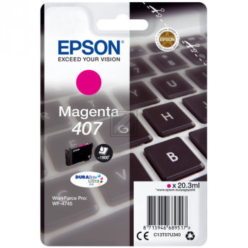 Cartucho de tinta Epson Magenta 407 para impressoras