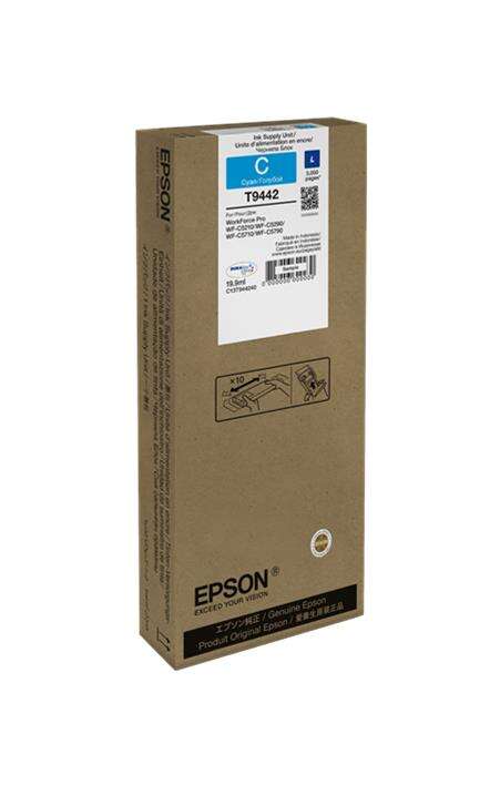 Caixa de unidade de tinta Epson T9442 ciano para impressoras