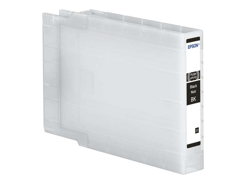 Cartucho de tinta Epson preto BK em caixa plástica transparente