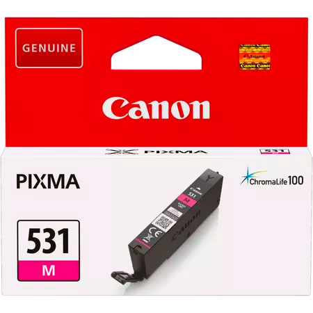 Embala gem da Canon para tinteiros PIXMA 531 M cor magenta